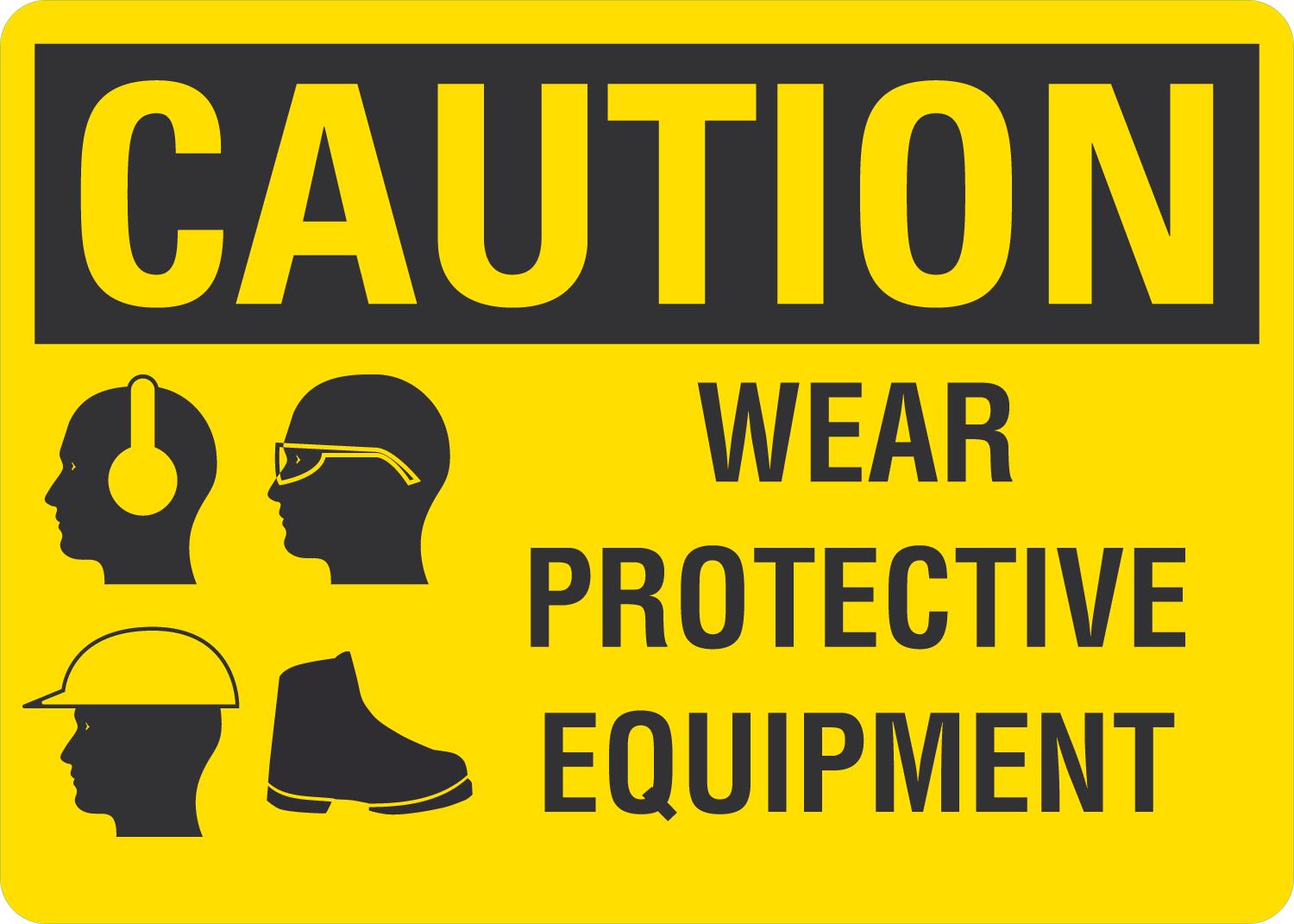 Caution Wear Protective Equipment with symbol - Image 2