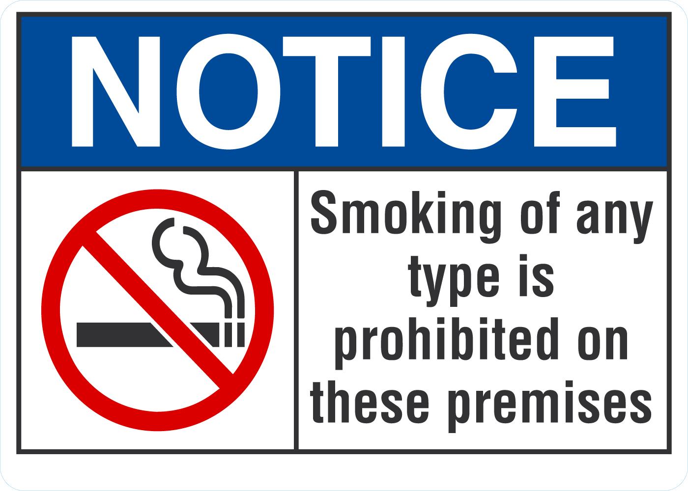 Notice Smoking of any type is prohibited on these - Image 2