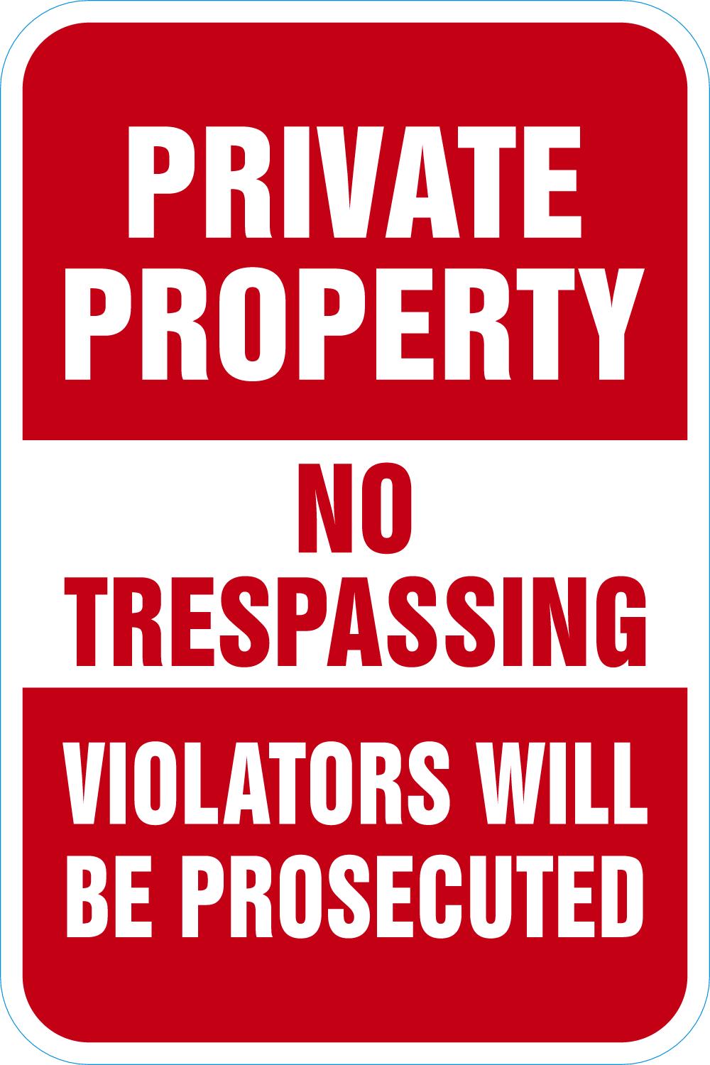 Private Property No Trespassing Violators Will - Image 2