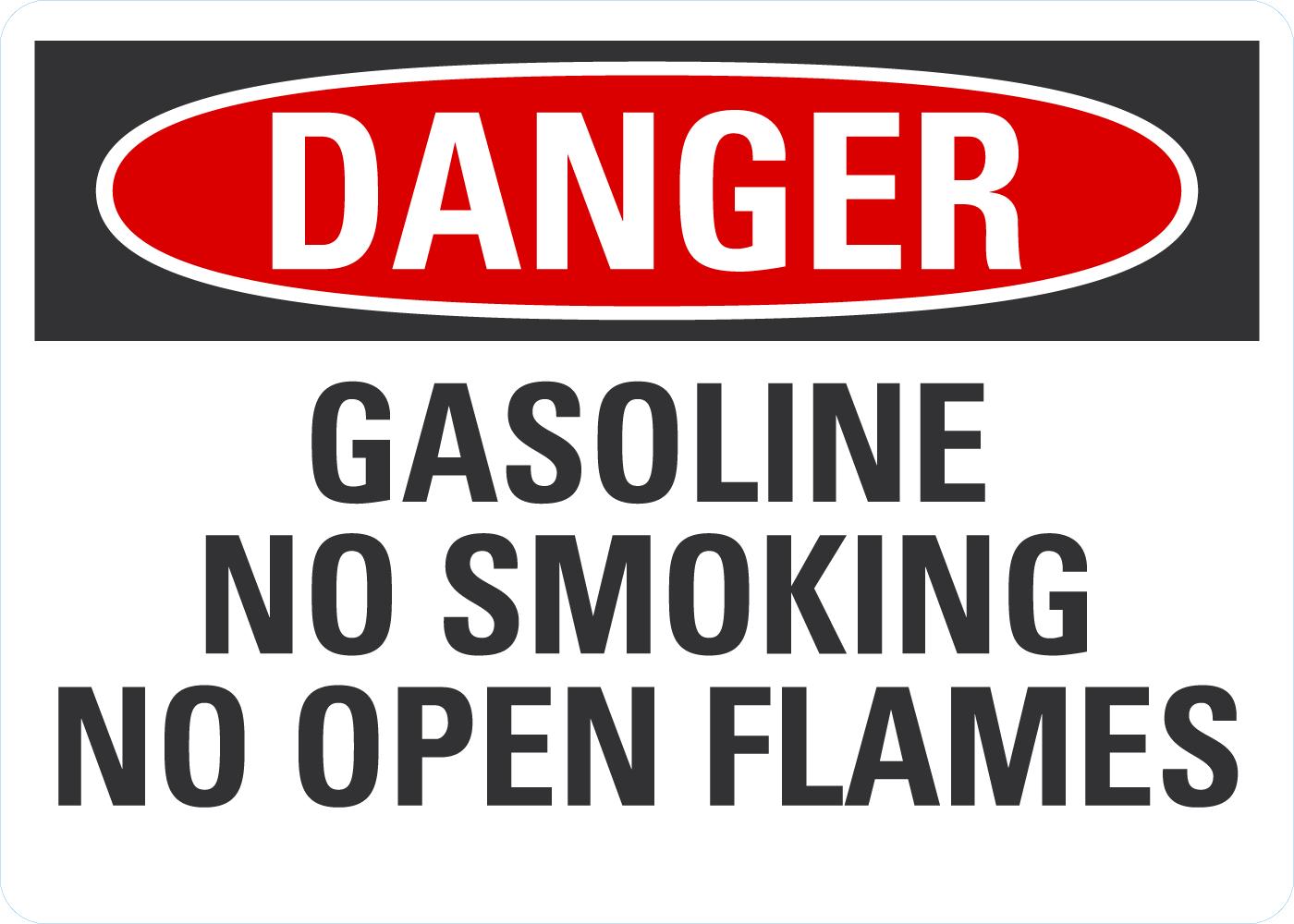 Danger Gasoline No Smoking No Open Flames - Image 2