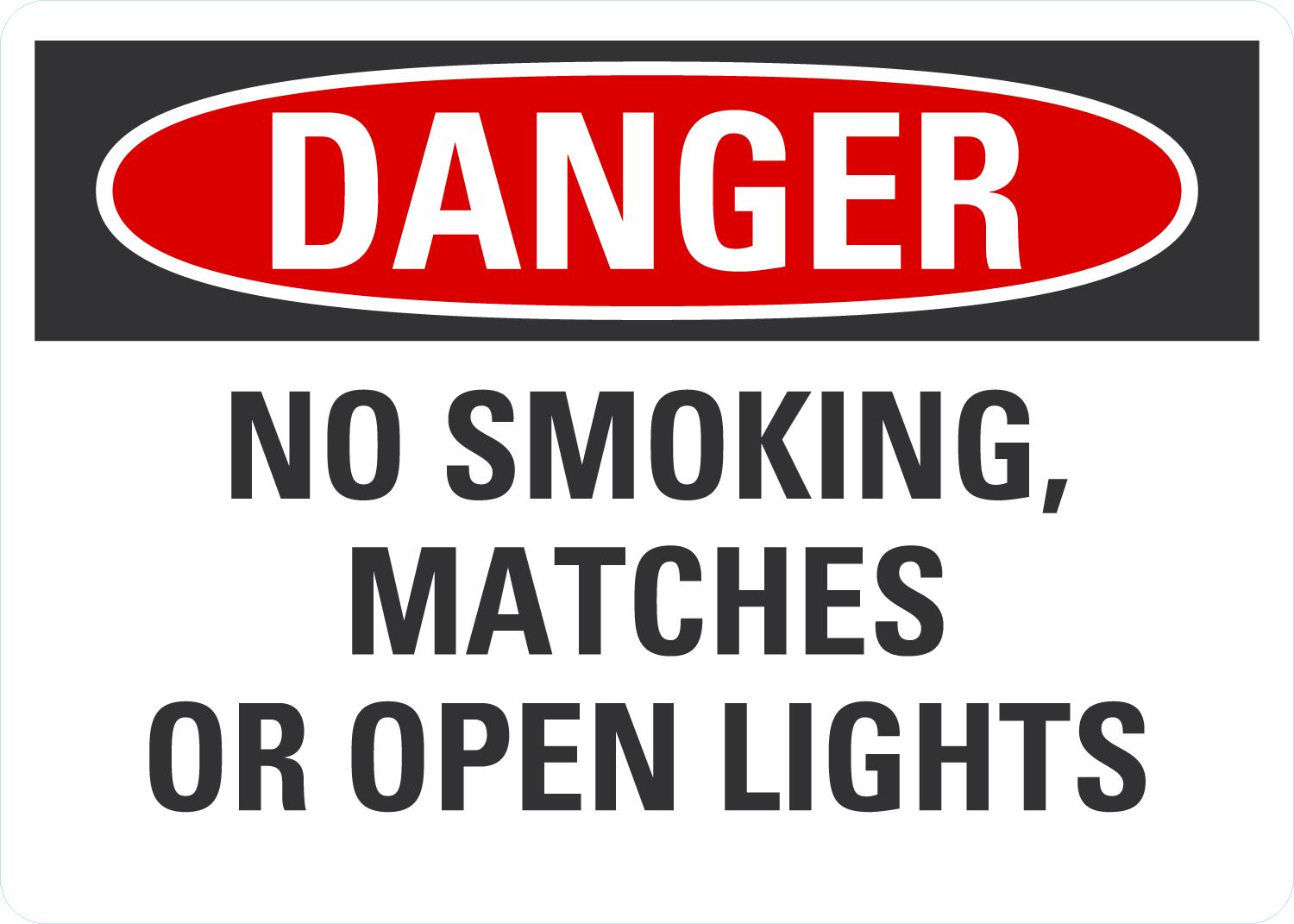 Danger No Smokin Matches Or Open Lights - Image 2