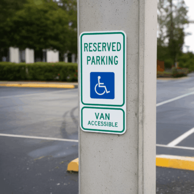 High-Intensity Prismatic Aluminum Reserved Parking Sign