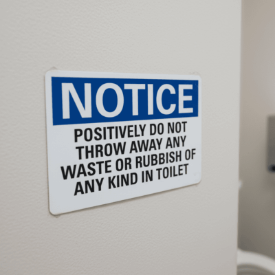 Notice Positively Do Not Throw Away Any Waste