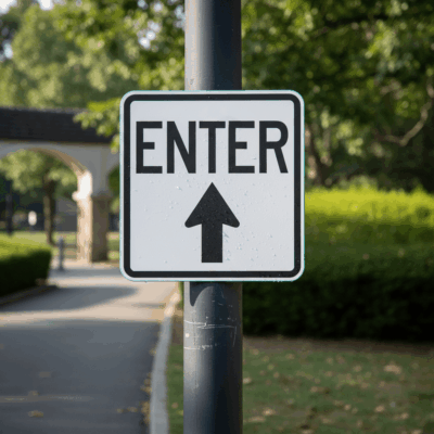 Enter (W/Up Arrow)