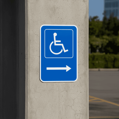 (Handicap Sym) With Right Arrow