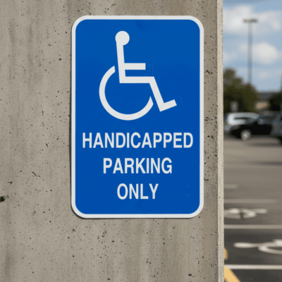 (Handicap Sym) Handicapped Parking Only