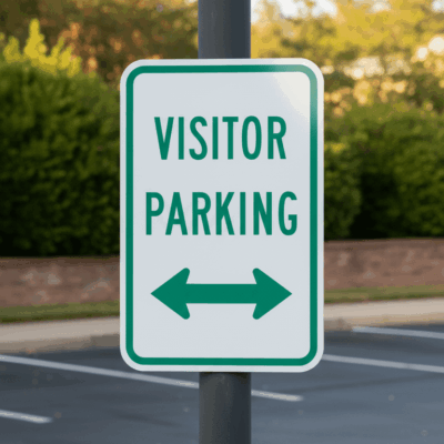 Visitor Parking (Double Arrow)