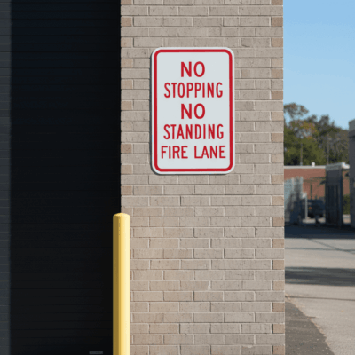 No Stopping No Standing Fire Lane