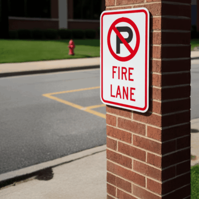 (No Parking Symbol) Fire Lane