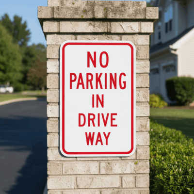 No Parking In Driveway