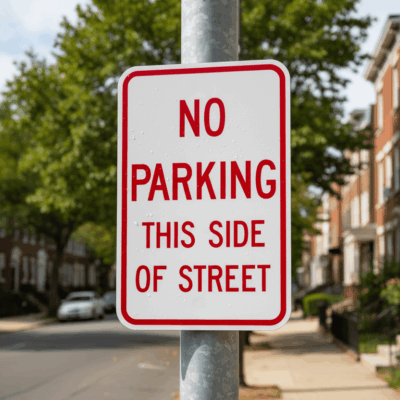 No Parking This Side Of Street