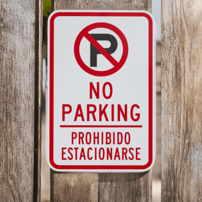 (No Parking Sym) No Parking - Prohibido Estacionarse