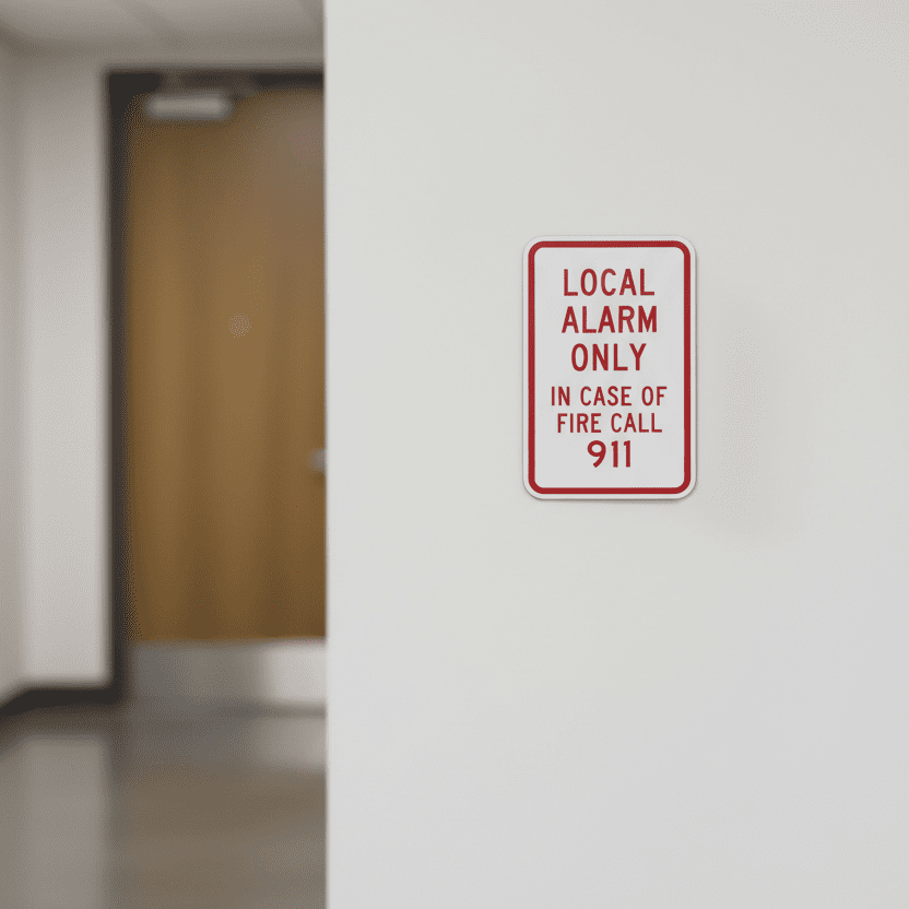 Local Alarm Only In Case Of Fire Call 911 - Image 2