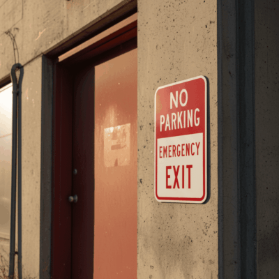 No Parking Emergency Exit