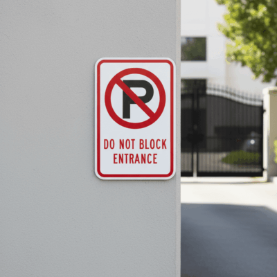 Do Not Block Entrance (W/Sym)
