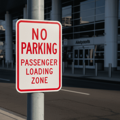 No Parking Passenger Loading Zone