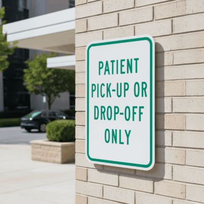 Patient Pick-Up Or Drop-Off Only