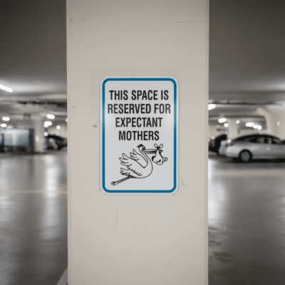 This Space Is Reserved For Expectant Mothers