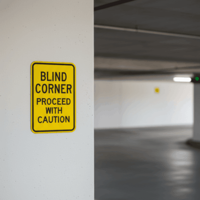 Blind Corner Proceed With Caution