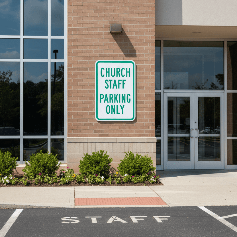 Church Staff Parking Only - Image 2