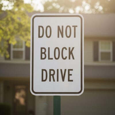 Do Not Block Drive