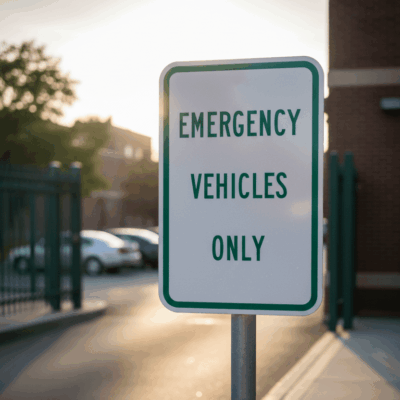 Emergency Vehicles Only