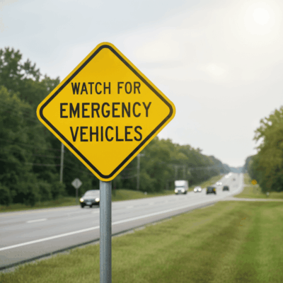 Watch For Emergency Vehicles