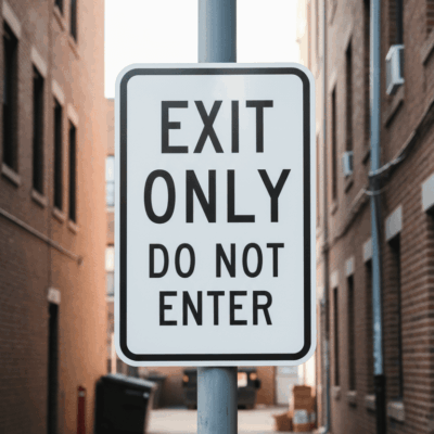 Exit Only Do Not Enter