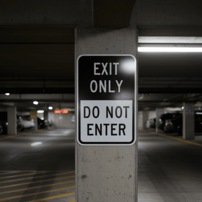 Exit Only Do Not Enter