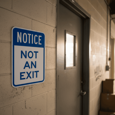 Notice Not An Exit