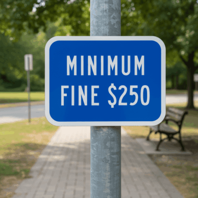 Minimum Fine $250 (Ca05, Calif R99B)
