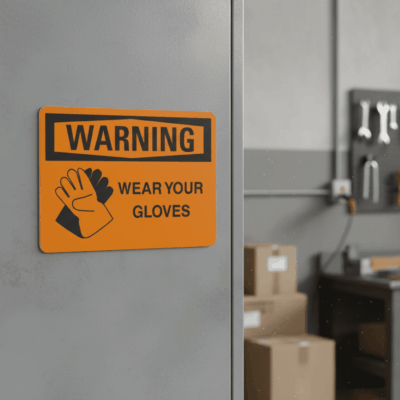 Warning Wear your gloves