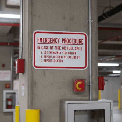 Emergency Procedure In Case Of Fire Or Fuel