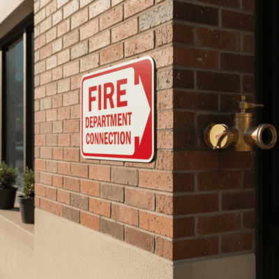 Fire Department Connection (Right Arrow)