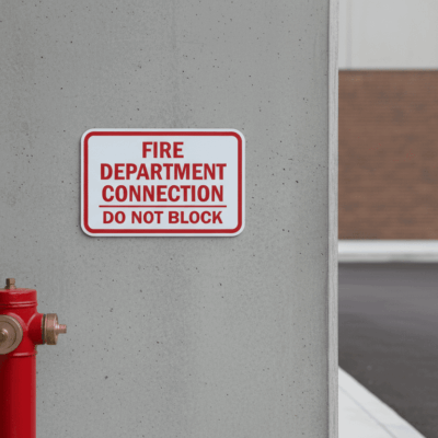Fire Department Connection Do Not Block