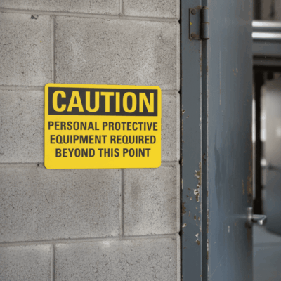 Caution Personal Protective Equipment Required
