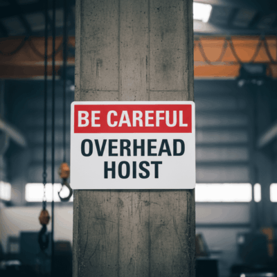 Be Careful Overhead Hoist