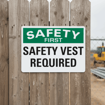 Safety First Safety Vest Required