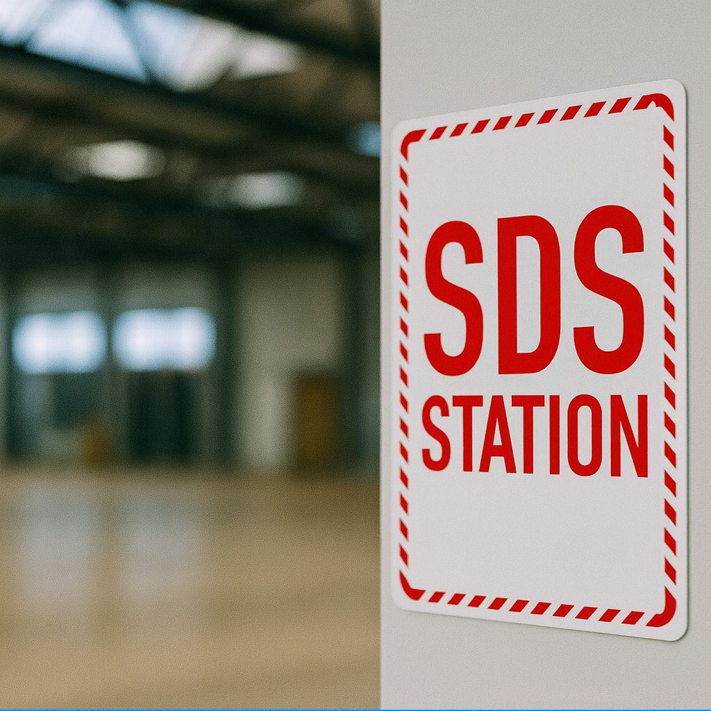 .040 Aluminum SDS Station Sign - Image 2
