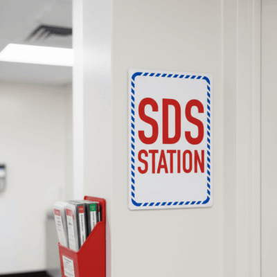 .040 Aluminum SDS Station Sign
