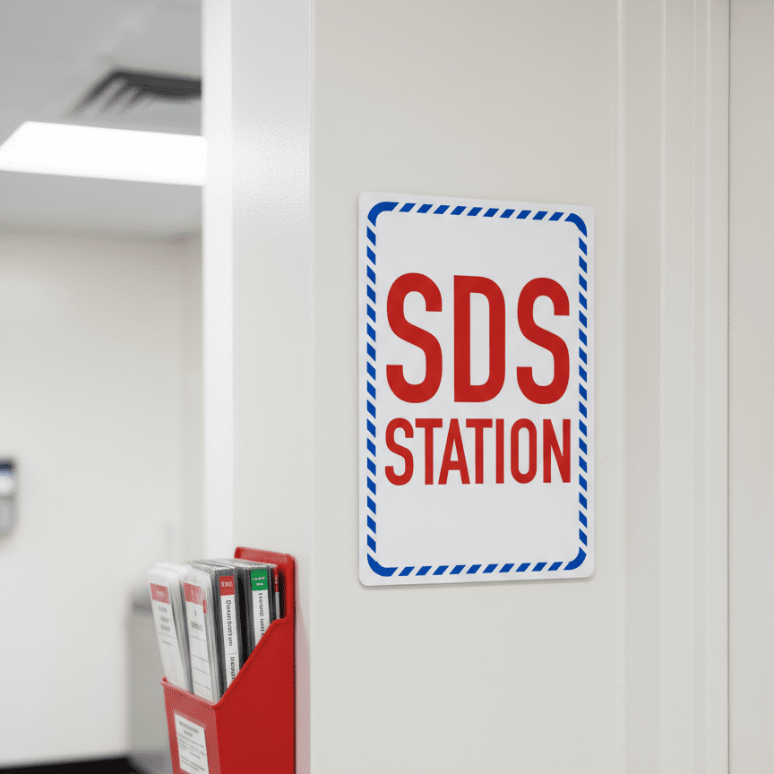 .040 Aluminum SDS Station Sign