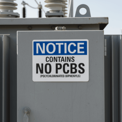 Notice Contains No Pcbs (Polychlorinated Biphenyls)