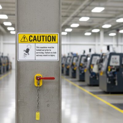 Caution This machine must be locked out prior to servic
