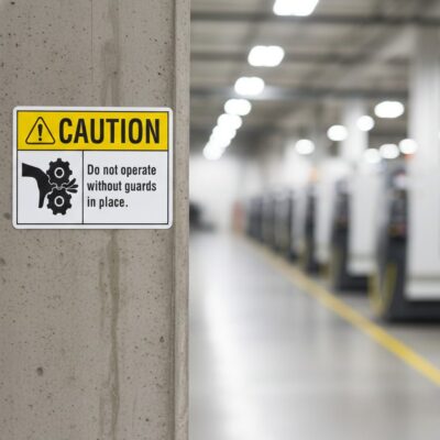 Caution Do not operate without guards in place