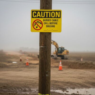 Caution Buried Cable Call Before Digging