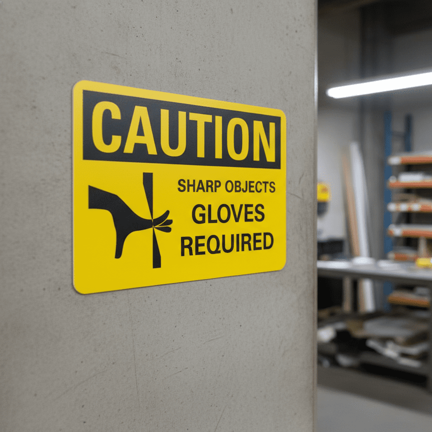 Caution Sharp objects gloves required - Image 2