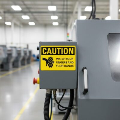 Caution Watch your fingers and your hands