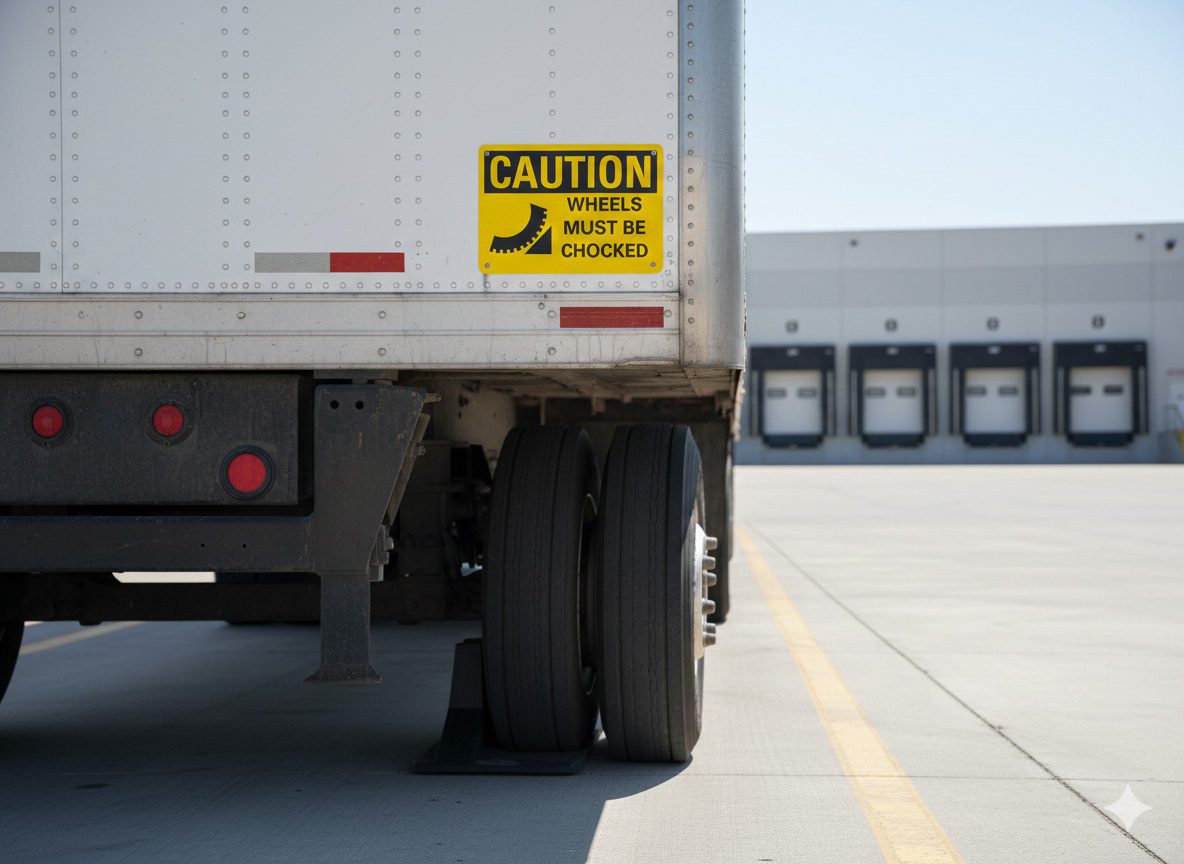 Caution Wheels must be chocked - Image 2