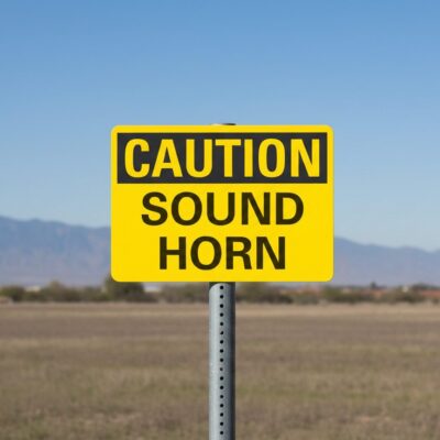 Caution Sound horn