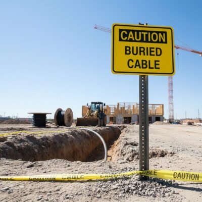 Caution Buried cable